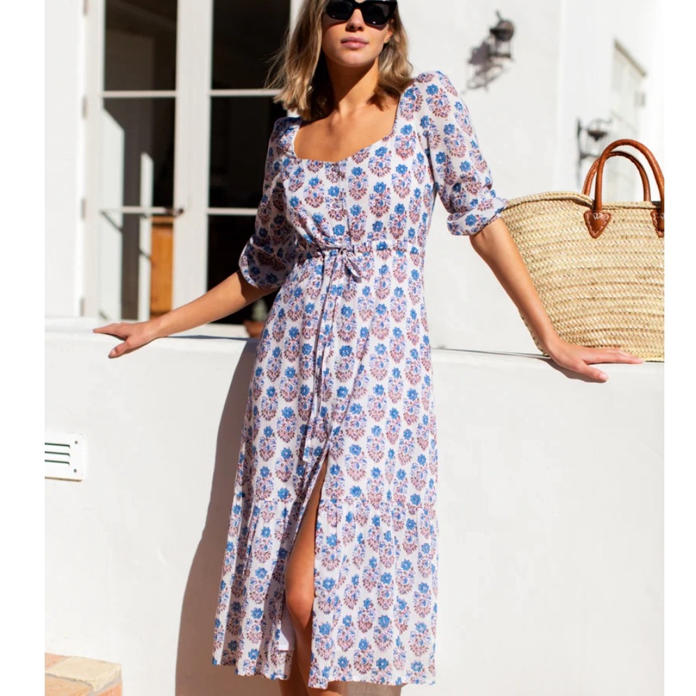 EMERSON FRY India Collection Lucy Meadow Dress - Indienne Flowers